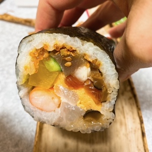 節分で恵方巻き♪